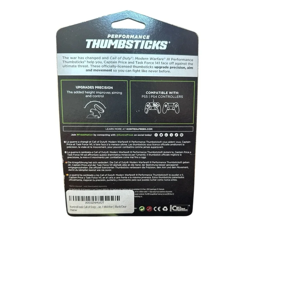 New! Kontrol Freek COD MW3 PS4/PS5 - Mid‎ Left, High Right, Black